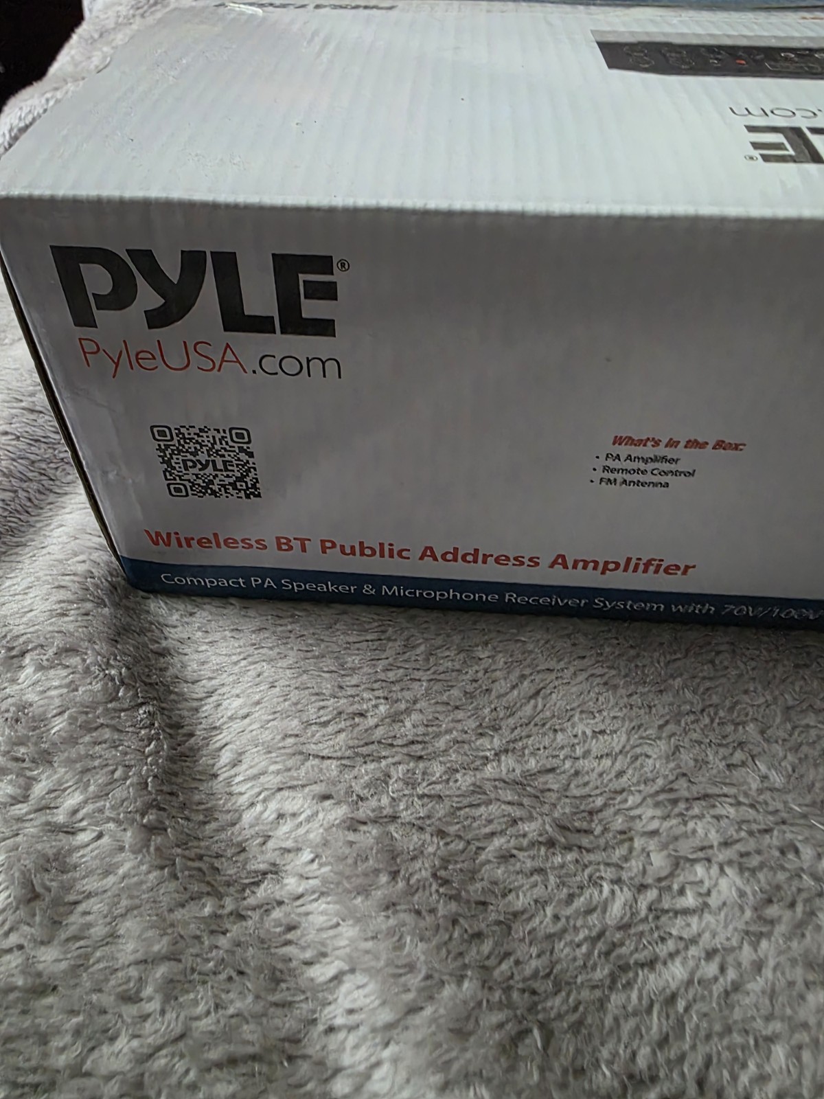 Pyle PMSA126BU Wireless BT Public Address Amplifier 500W Bluetooth FM USB/SD