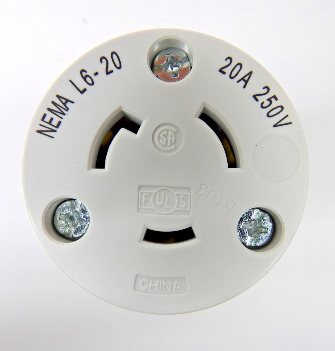 BRYANT 70620NC LOCKING CONNECTOR NEMA L6-20, 20A 250V