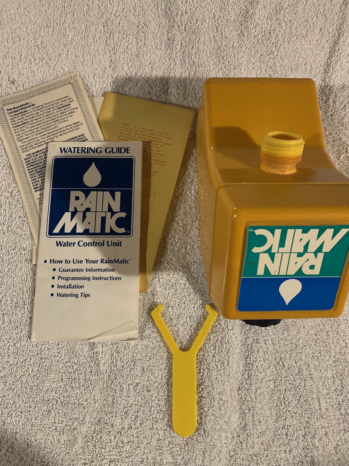 Rain Matic Digital Water Timer Hose Connector Computerized Battery Operated-USED