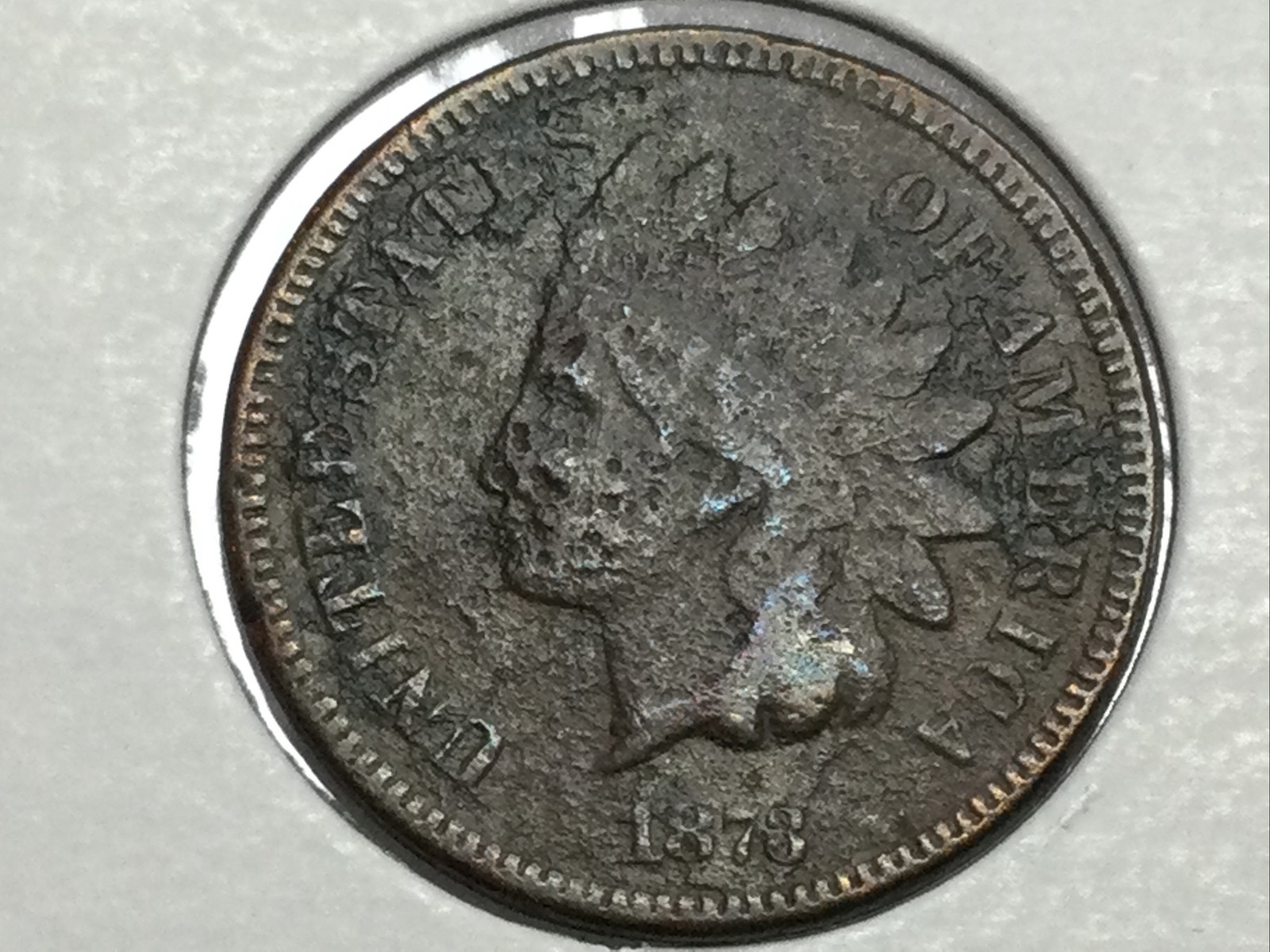 1873 Indian Cent in fine cheap