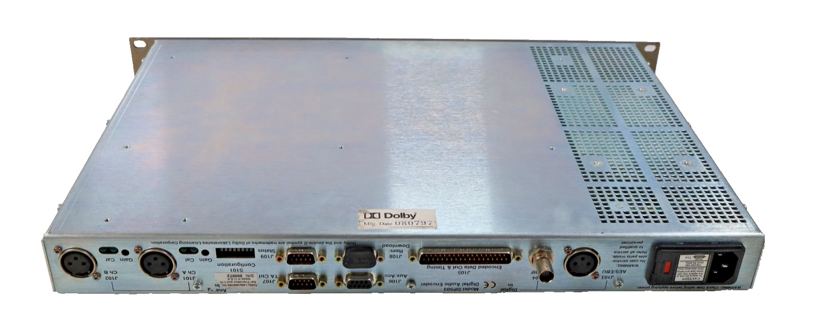Dolby DP503 Digital Audio Encoder AC-2 Broadcast Rack Unit