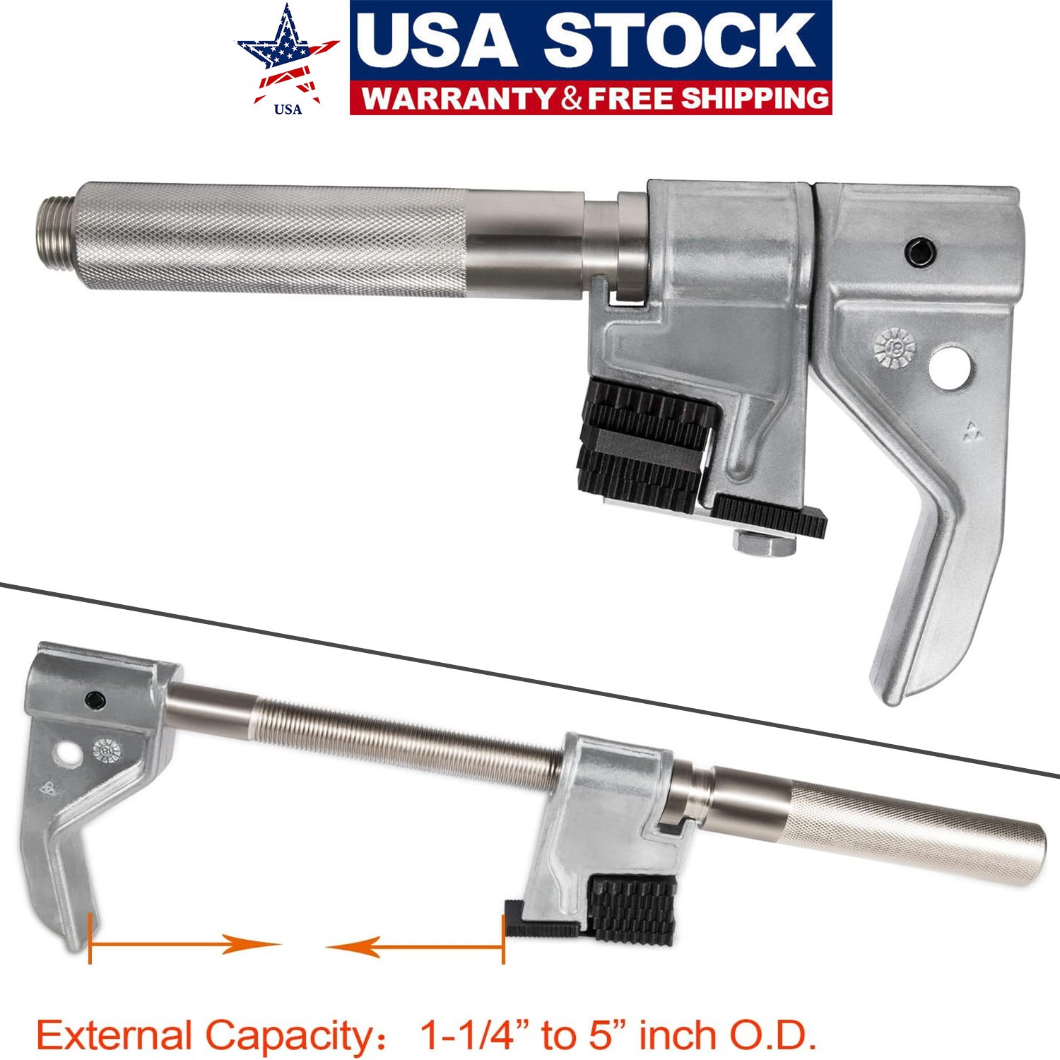7402 Universal Outside Thread Chaser for Thread Repair Tool Set 1-1/4" to 5" O.D