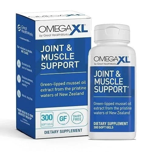 Omega XL 300 Capsules Green Lipped Mussel Joint&-Muscle Relief FREE SHIPPING US@