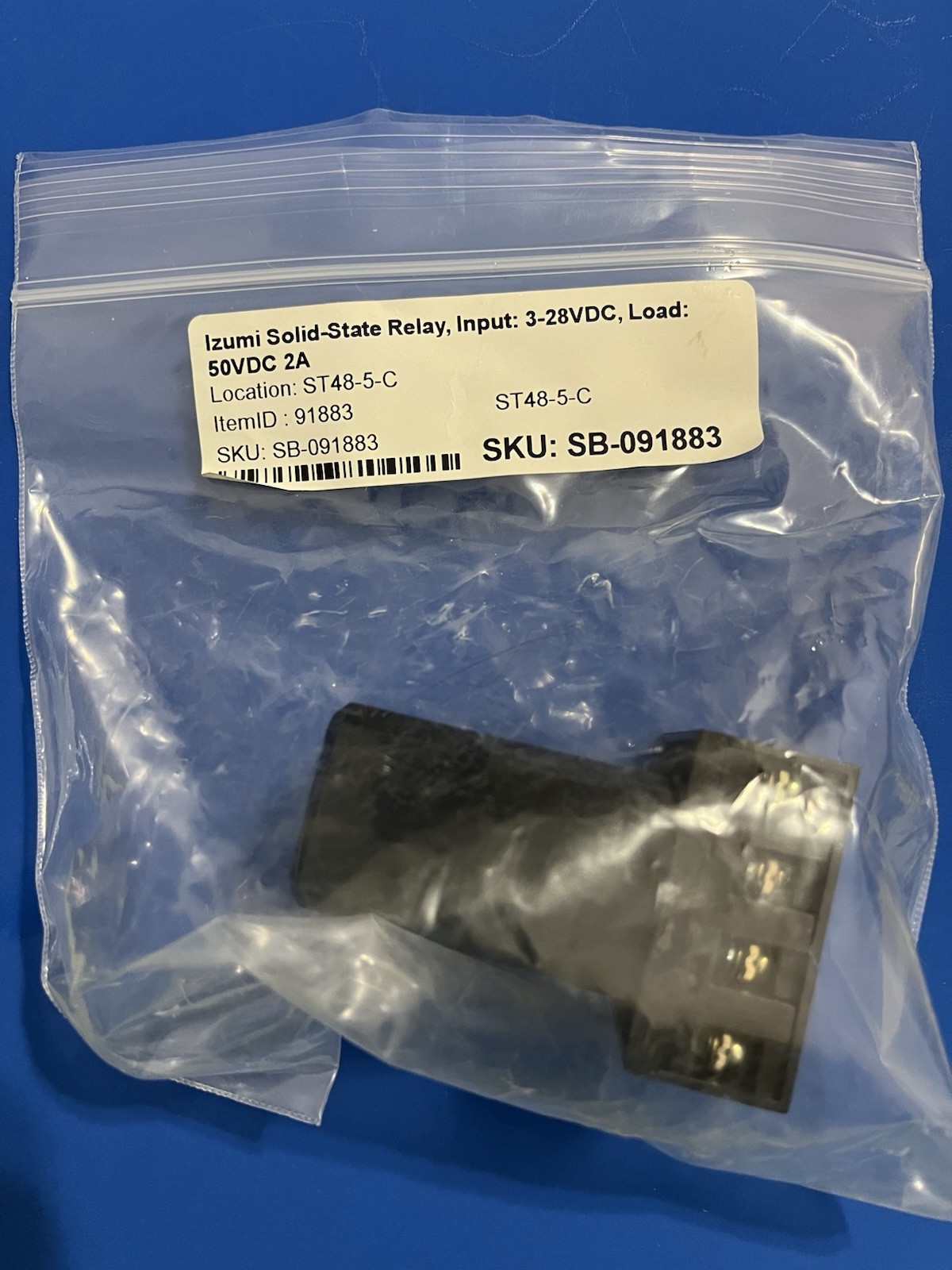 Izumi Solid-State Relay, Input: 3-28VDC, Load: 50VDC 2A