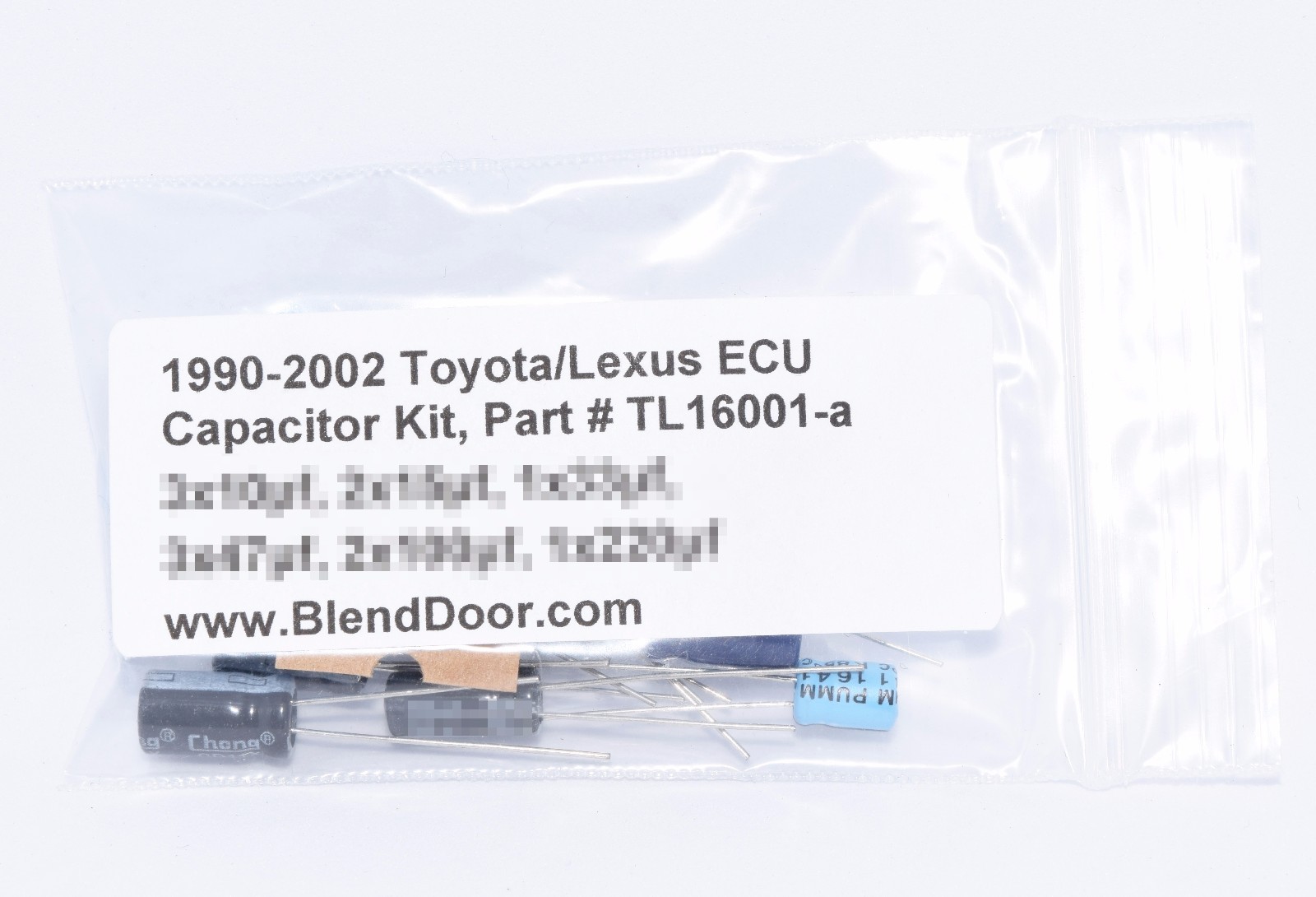 1990-2002 Toyota / Lexus ECU/ECM/Computer Capacitor Kit (MR2, Camry, LS400, etc)