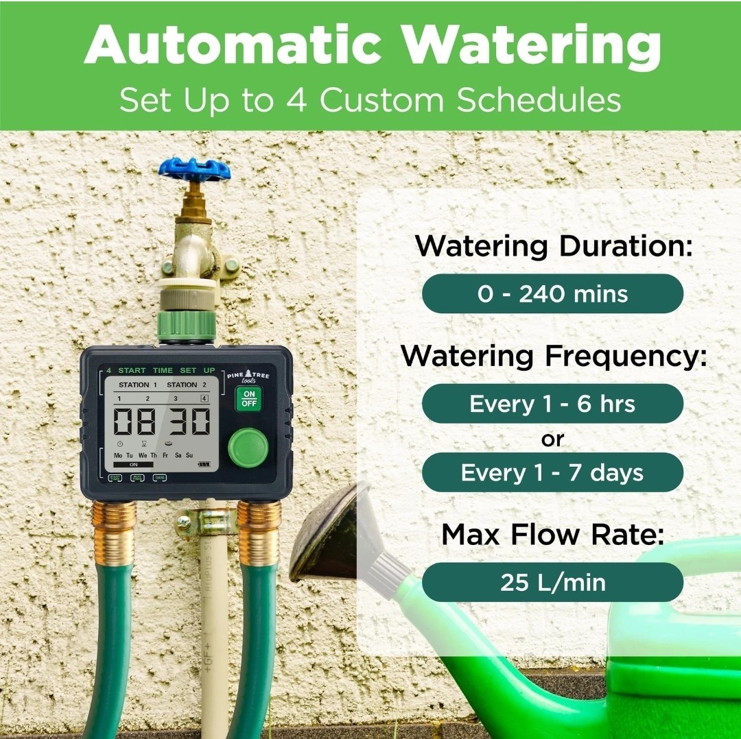 Hose Timer - Programmable Water Timer for Garden Hose Automatic & Manual (B3-B15
