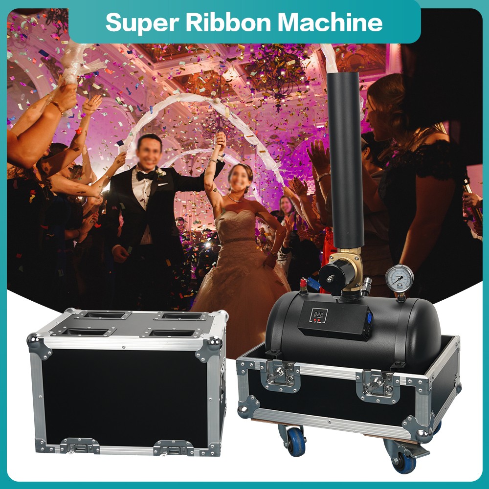 DMX Co2 Confetti Machine Confetti Blower Machine Remote for Celebration w/Case