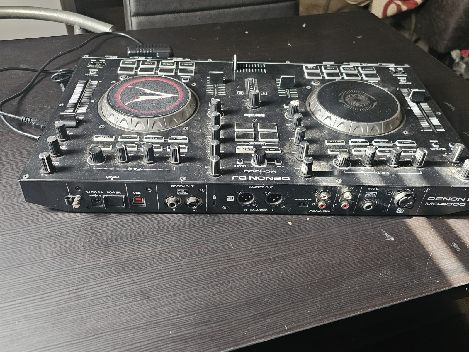 Denon MC 4000 DJ Controller For Parts Or Repair Ignition Board Needs Replaced