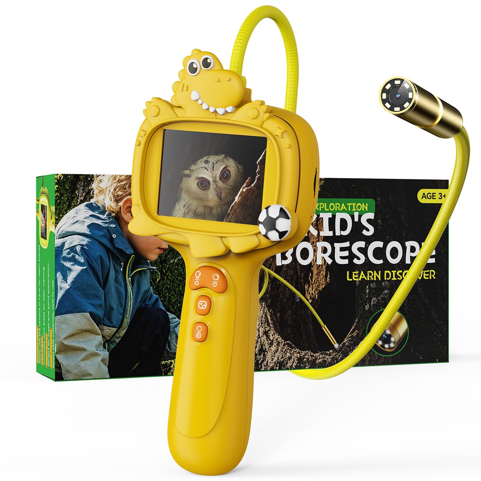 Borescope Camera Toy with Light for Kids - STEM Science Educational Toy for 4...