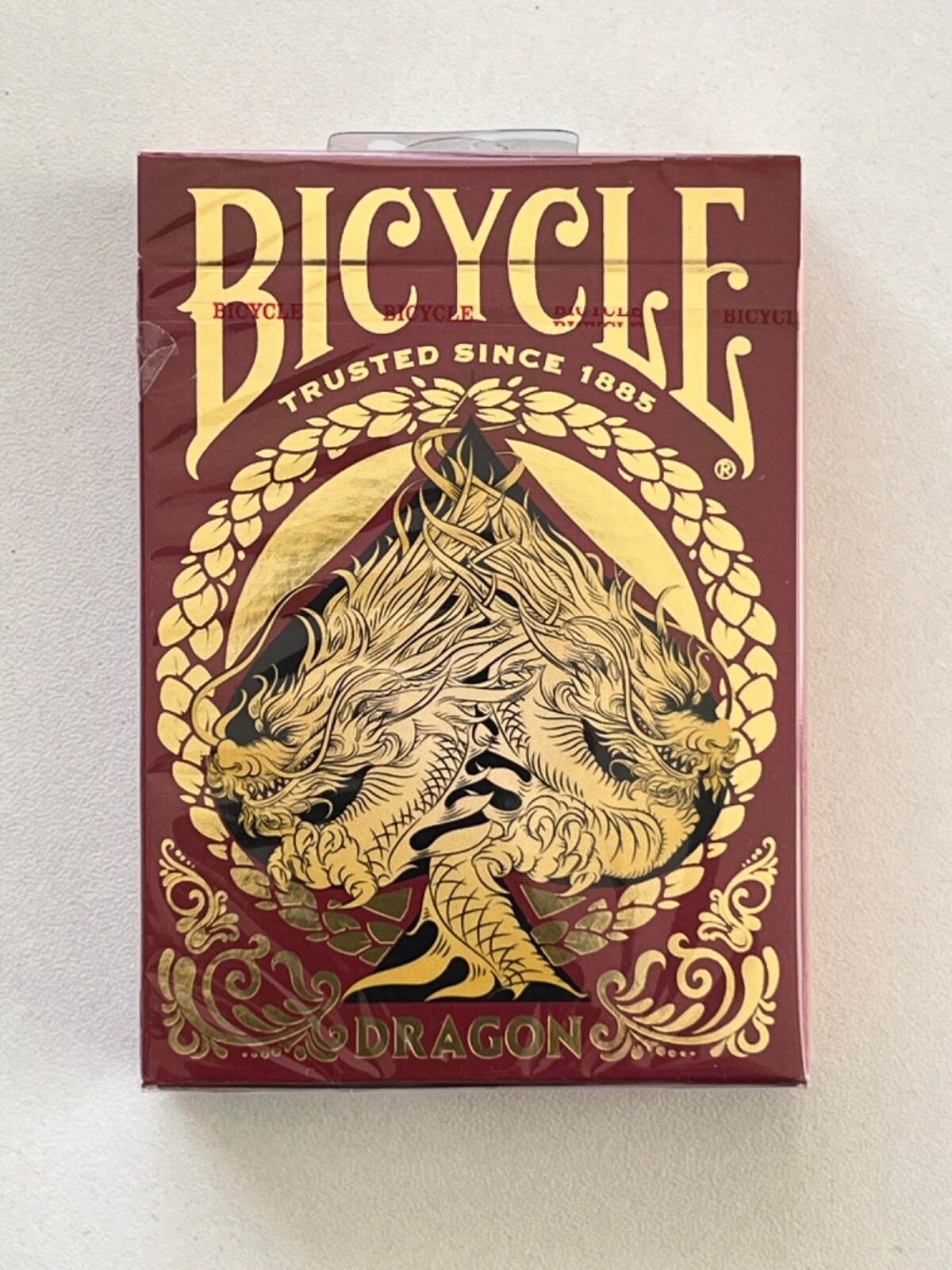 Bicycle Red Dragon 2024 Chinese New Year Playing Cards in DS1 New MINT