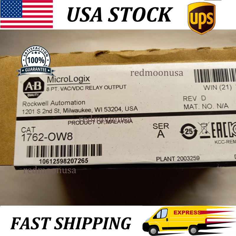 New AB 1762-OW8 MicroLogix 8 Point Relay Output Module 1762OW8 free shipping US