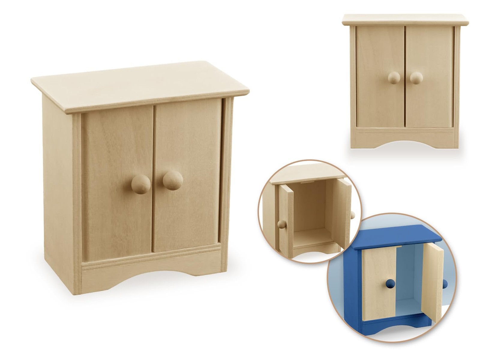 Multicraft Mini DIY Cabinet Wood Craft, 3.9-inch Height,Dioramas