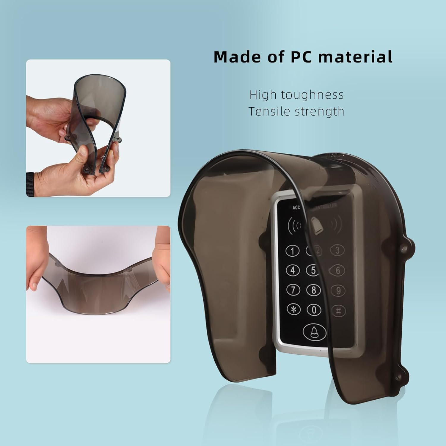 Weatherproof Keypad Cover for Outdoor Access Control and Fingerprint Systems