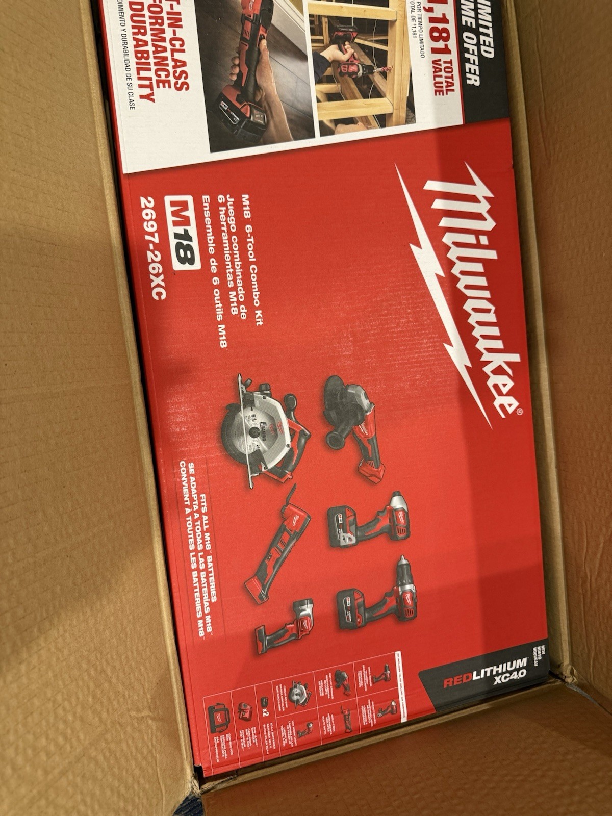 Milwaukee 2697-26XC M18 6-Tool Combo Kit