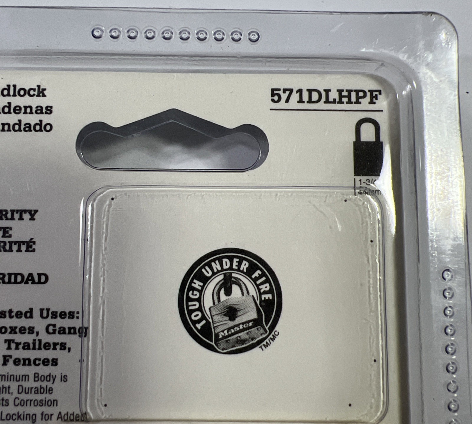 Master Lock 571DLHPF Solid Aluminum Contractor Grade New In Package !!!