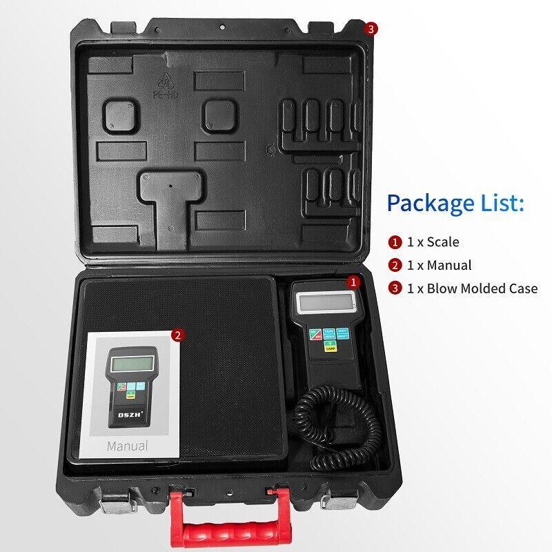 Electronic Digital HVAC A/C Refrigerant Freon Charging Weight Scale RCS-7040
