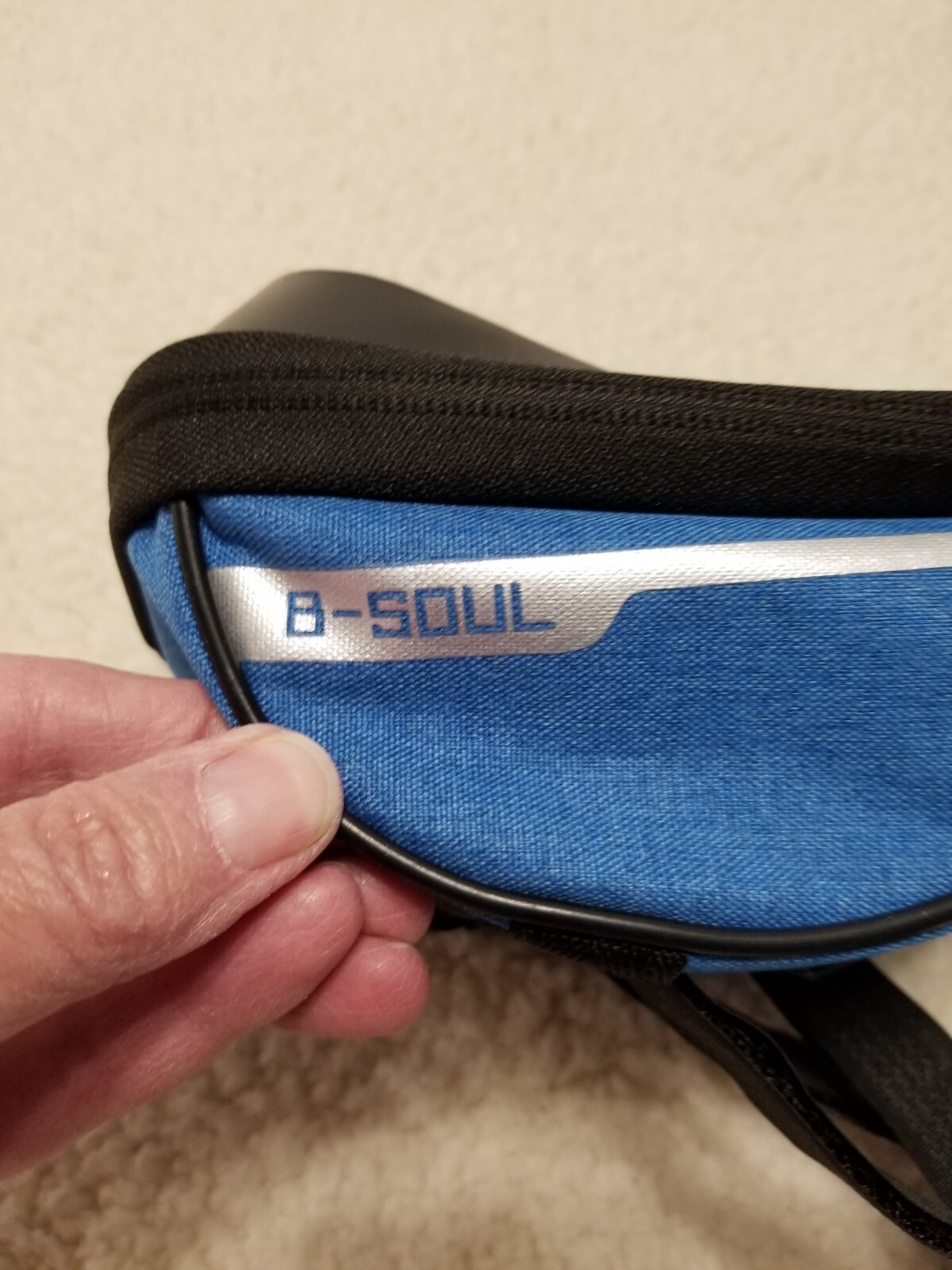 NEW, Blue B-SOUL Bicycle Top Tube Phone Bag for MTB/ Road Bike