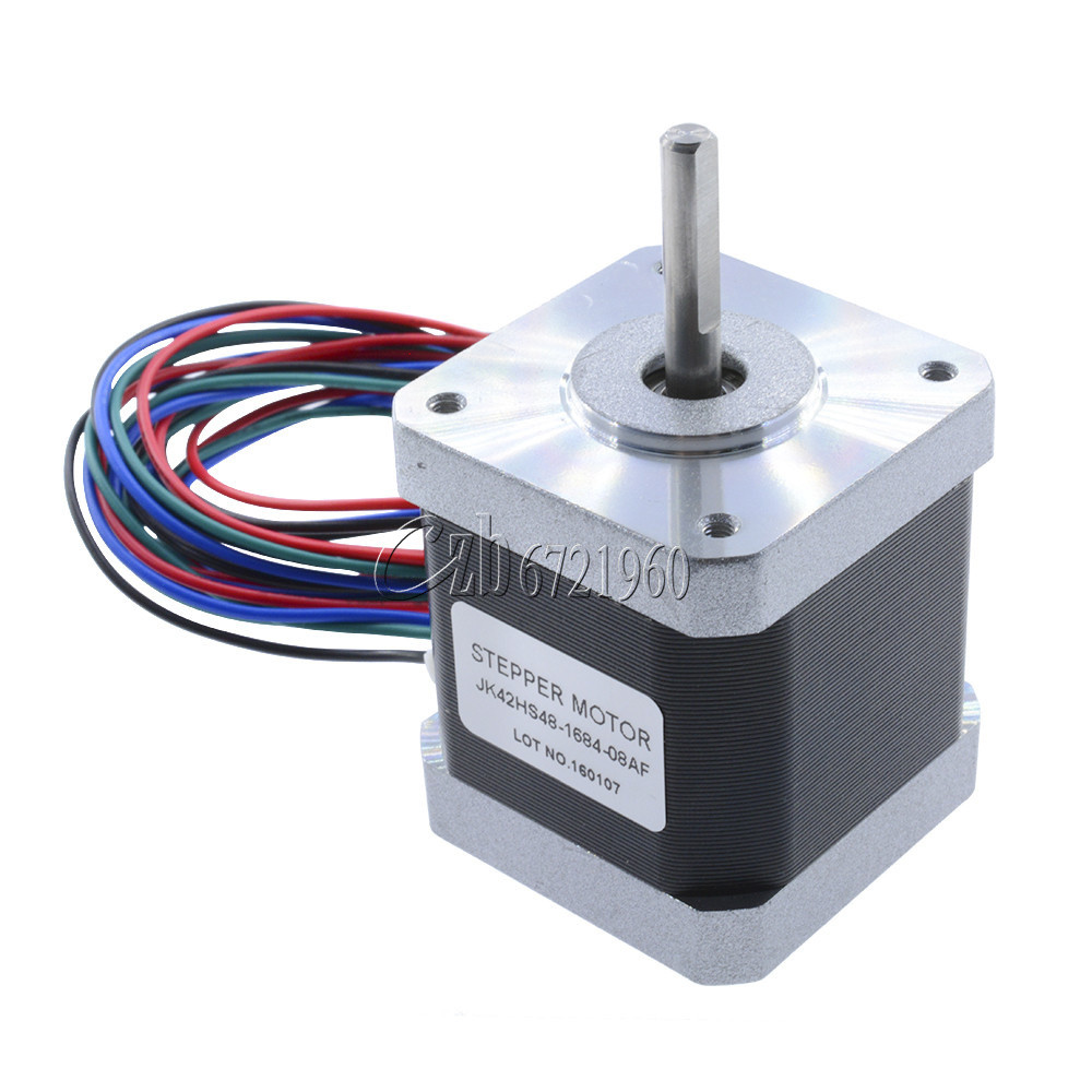 JK42HS48-1684 1.8 Degree 42mm 2A 12V NEMA17 2 Phase Hybird Stepper Motor New