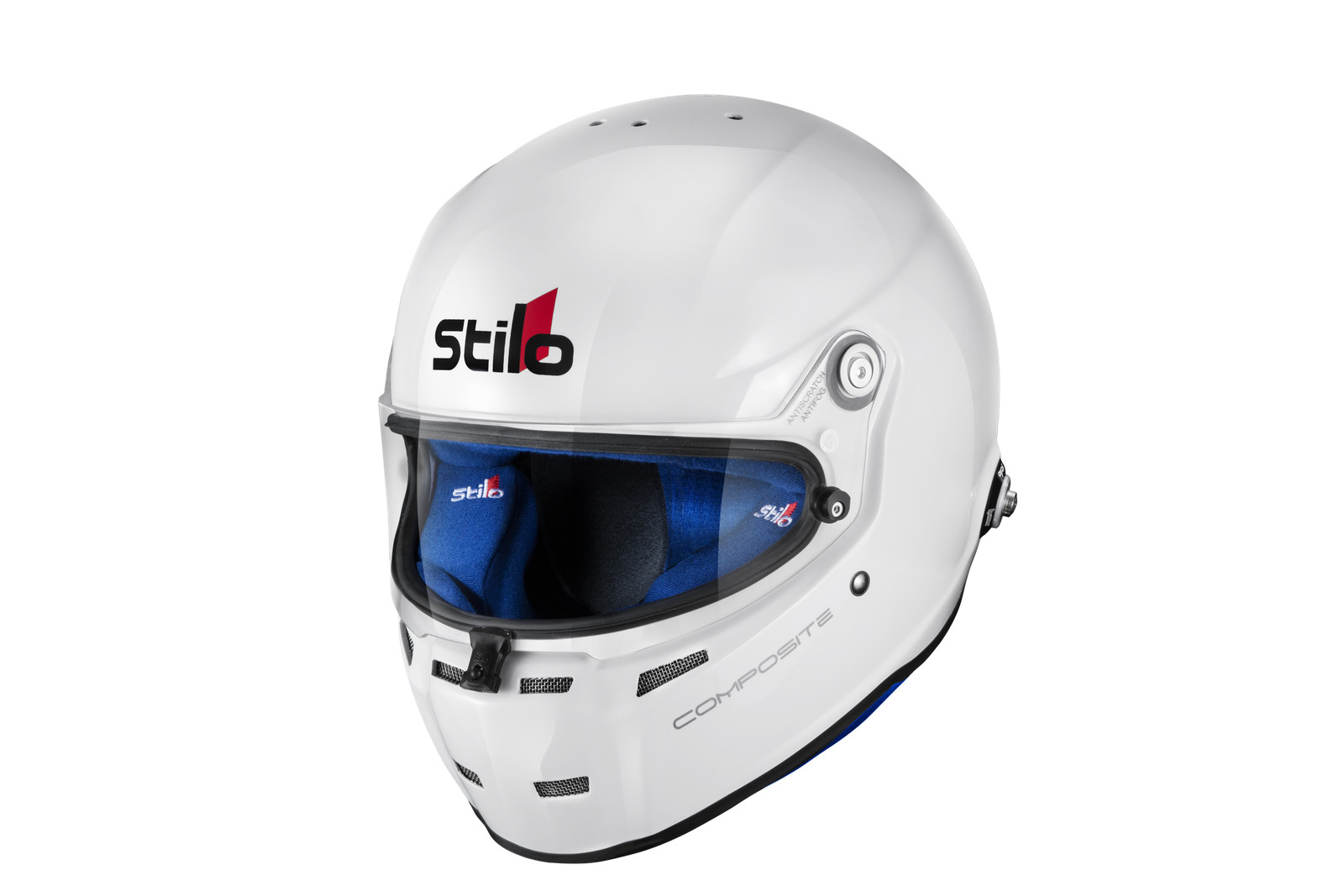 Stilo AA0710AF2T640102 ST5 FN Comp Racing Helmet SA2020/FIA 8859 White XXX-Large