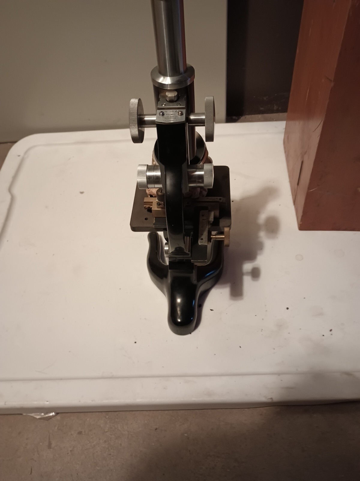 Vintage laboratory microscope KOSMOS STUTTGARD Model 2106 Germany.