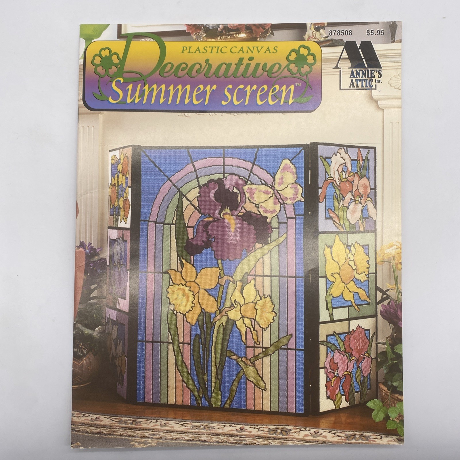 Annies Attic Decorative Summer Screen Cross Stitch Pattern Booklet