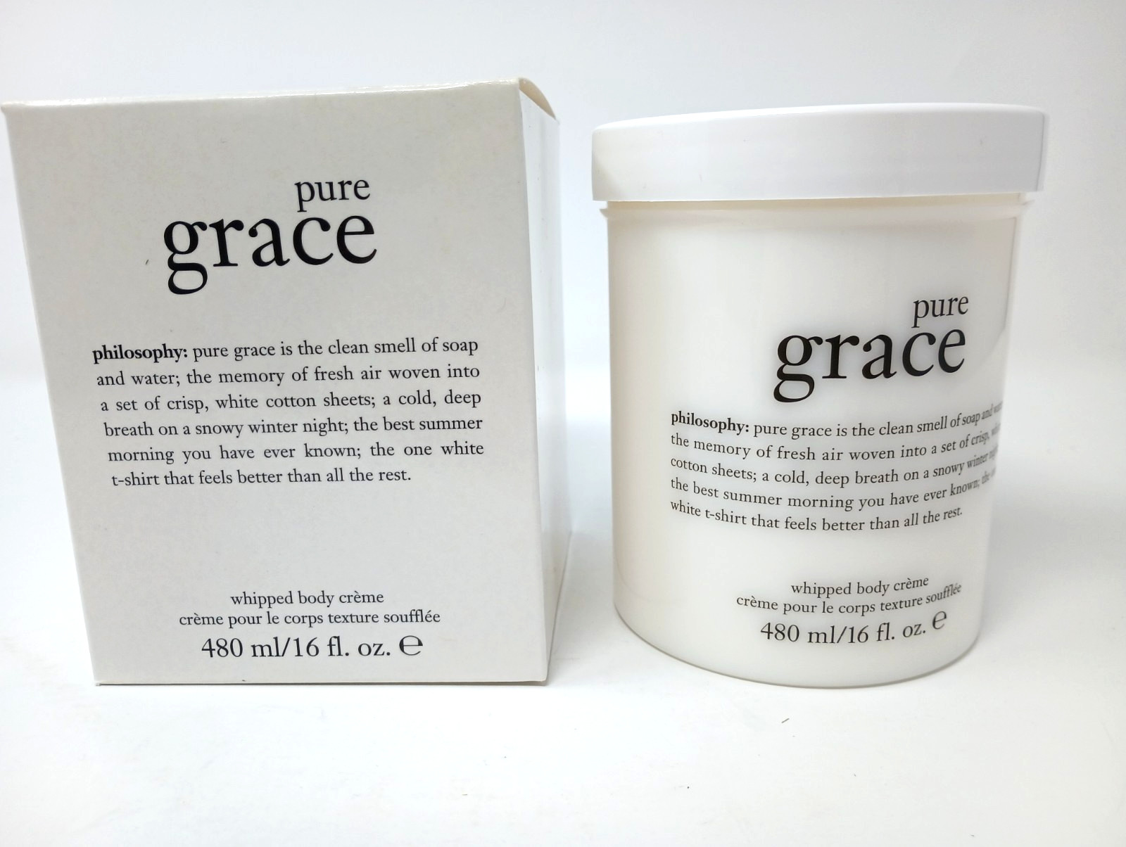 Philosophy Pure Grace Whipped Body Creme – BIG 16 fl oz – New in Box