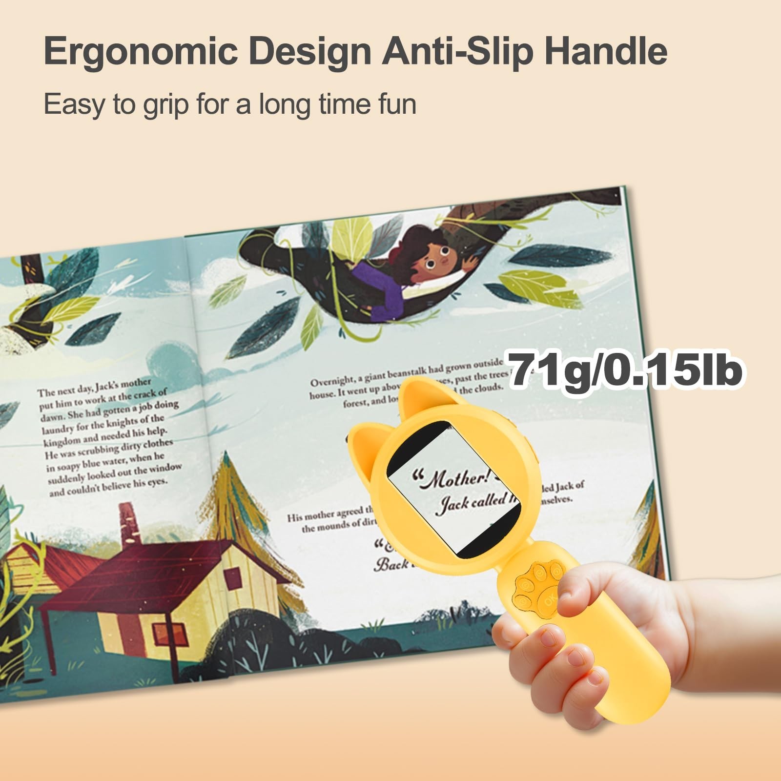 Kids Microscope, 30X Handheld Pocket Microscope for Kids with 2'' Screen& Light,