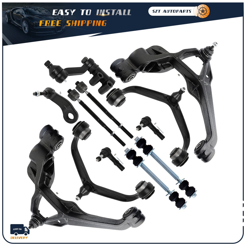 Front Control Arms Suspension Kit For GMC Sierra Silverado 2500 3500 HD 2011-19