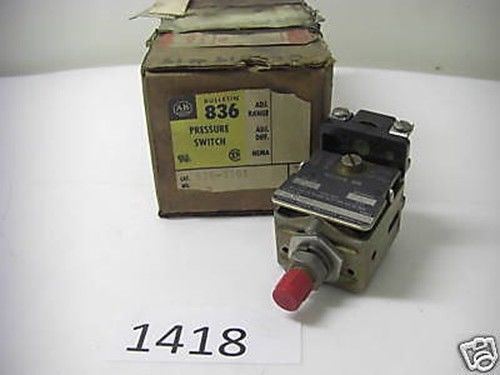 Allen-Bradley Pressure Switch 836-A101 600Vac