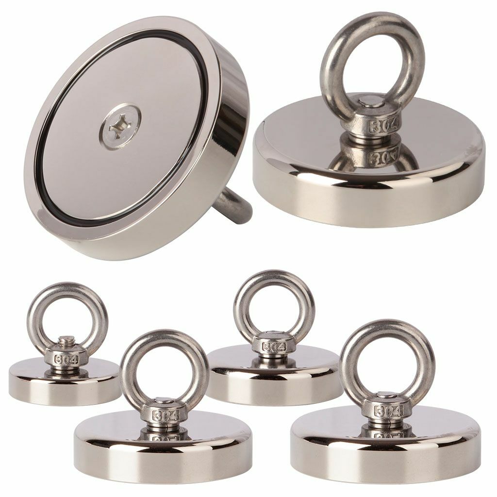 Fishing Magnet Neodymium Super Strong Retrieving Treasure Hunt upto 1300LBS