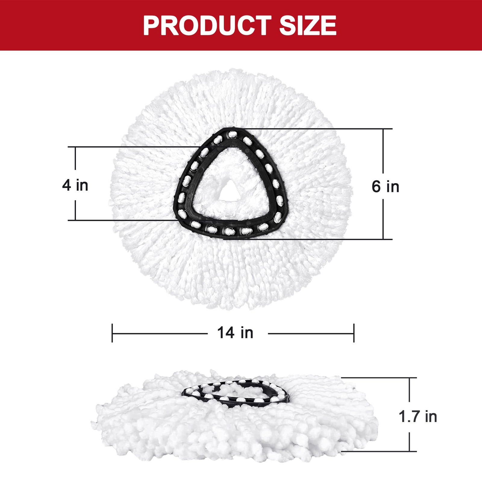 Mop Replacement Heads for O-Ceda Mop Replace Head EasyWrin Spin Mop Heads