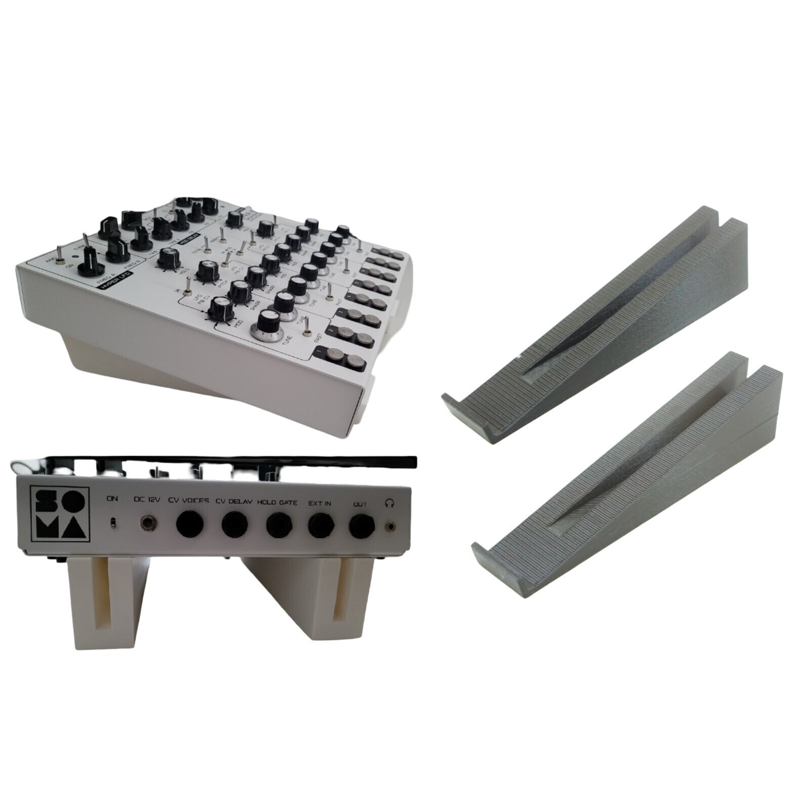 Convenient Angled Stand Holder for Soma Labs LYRA-8 Drone Synthesizer