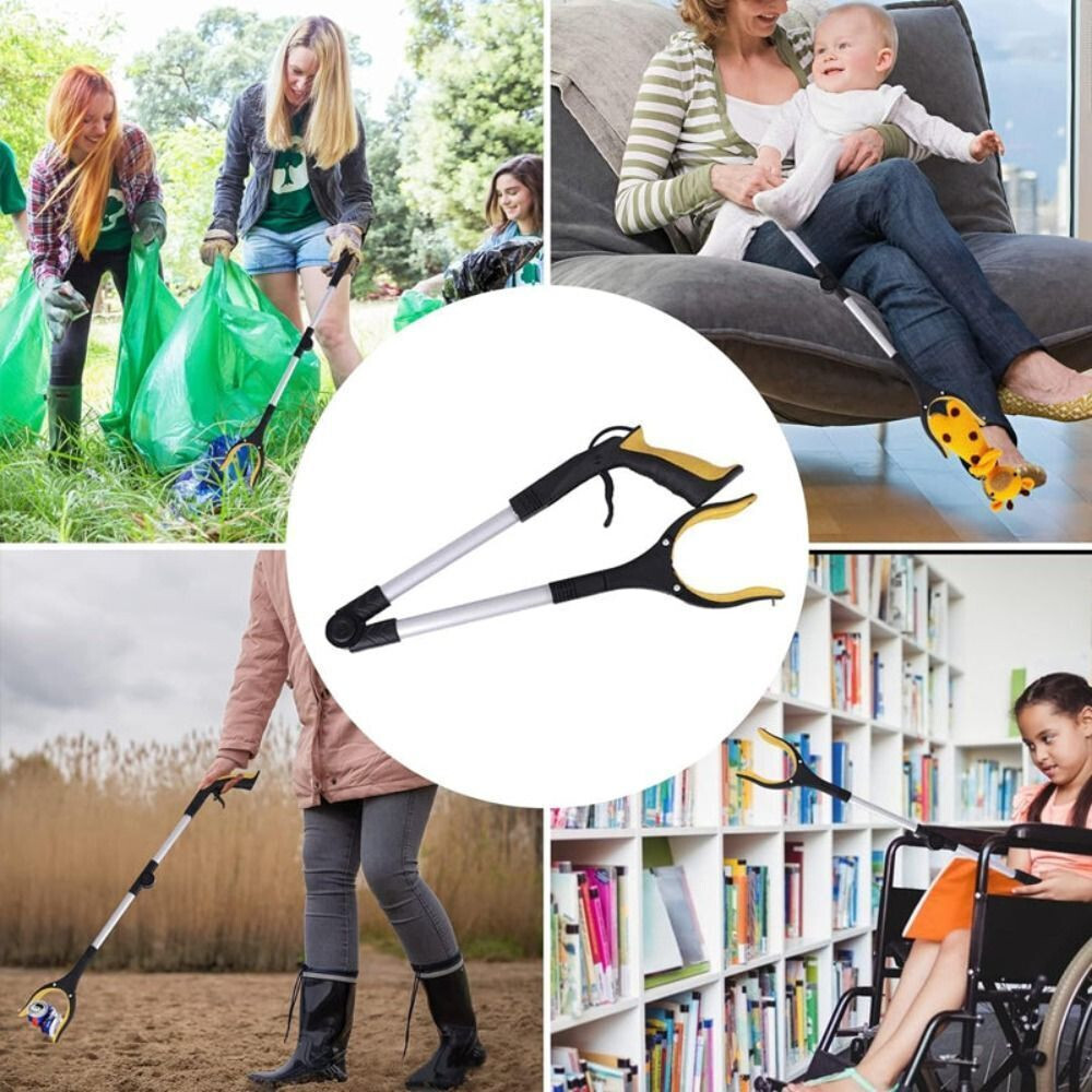 Hand Litter Pickers Reachers With Swivel Clip Gripper Extender 360° Multipurpose