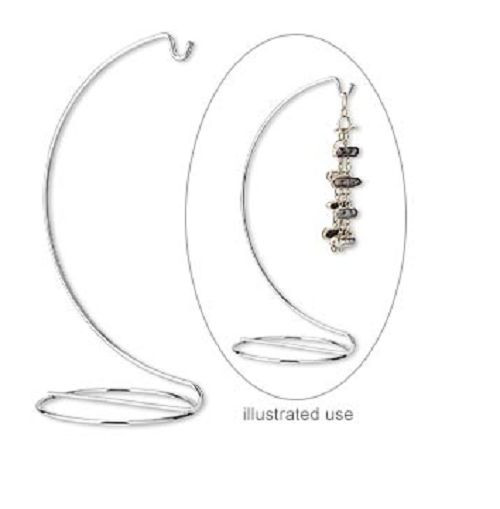 1 Silver or Brass Lightweight Wire Jewelry/Ornament Display Stand 7 to 7.5 inch