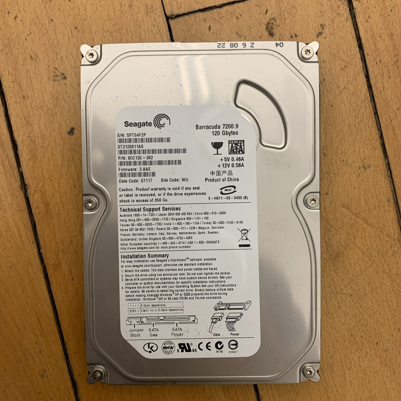Seagate ST3120811AS 9CC13C-302 Hard Drive 120GB