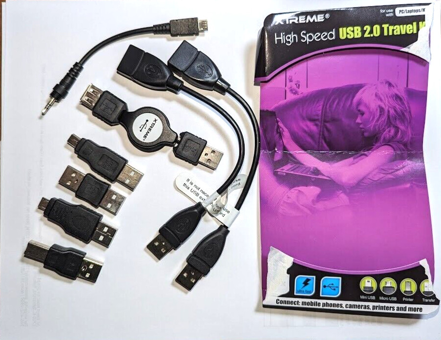 High Speed USB 2.0 Travel Kit Incomplete Missing the Mini USB connector