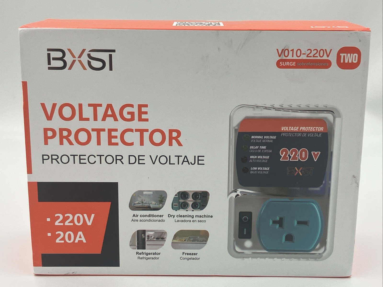 BXST Voltage Protector V010-220V 20A 2 Pack
