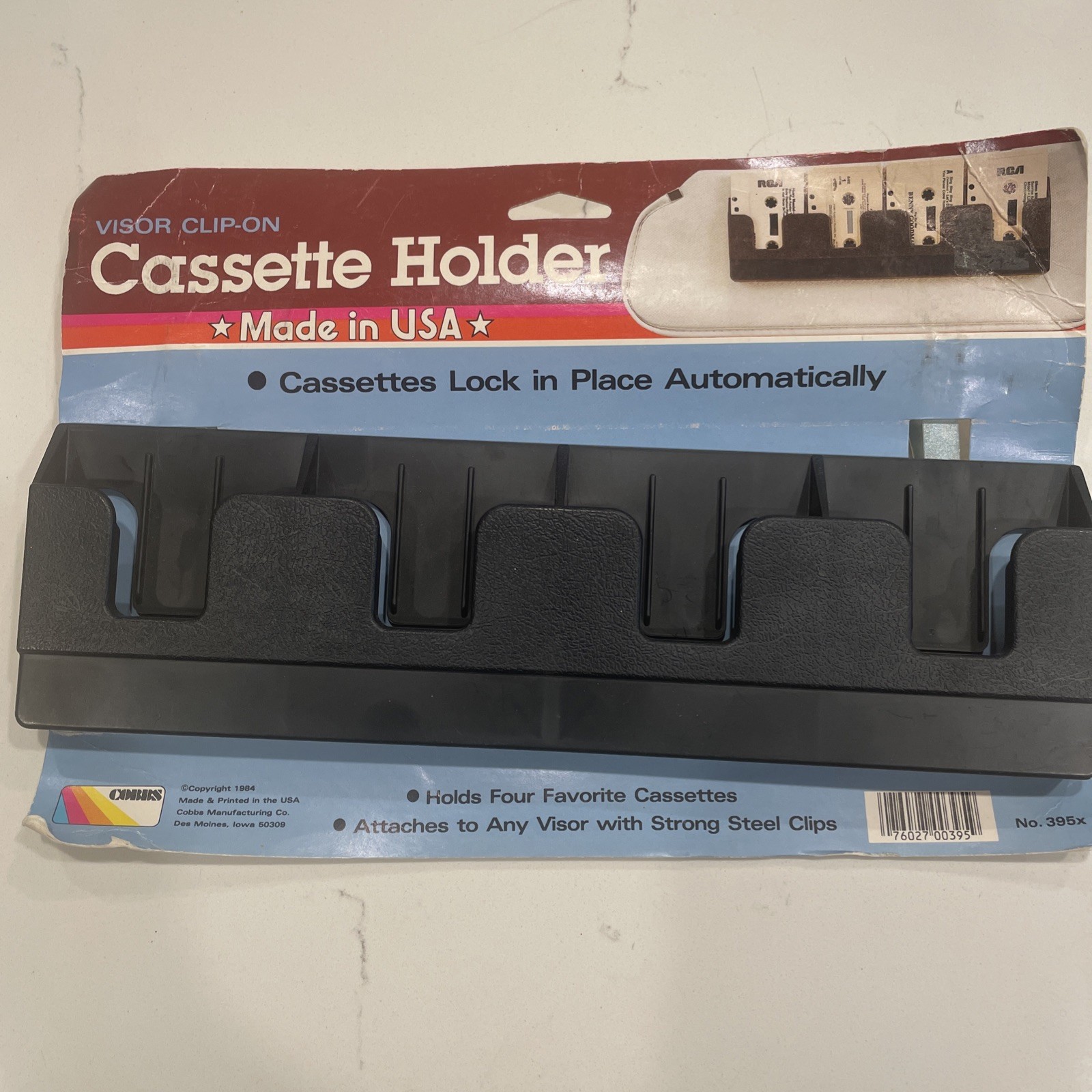 Vintage Cobbs Cassette Visor Holder  NEW & MADE IN USA