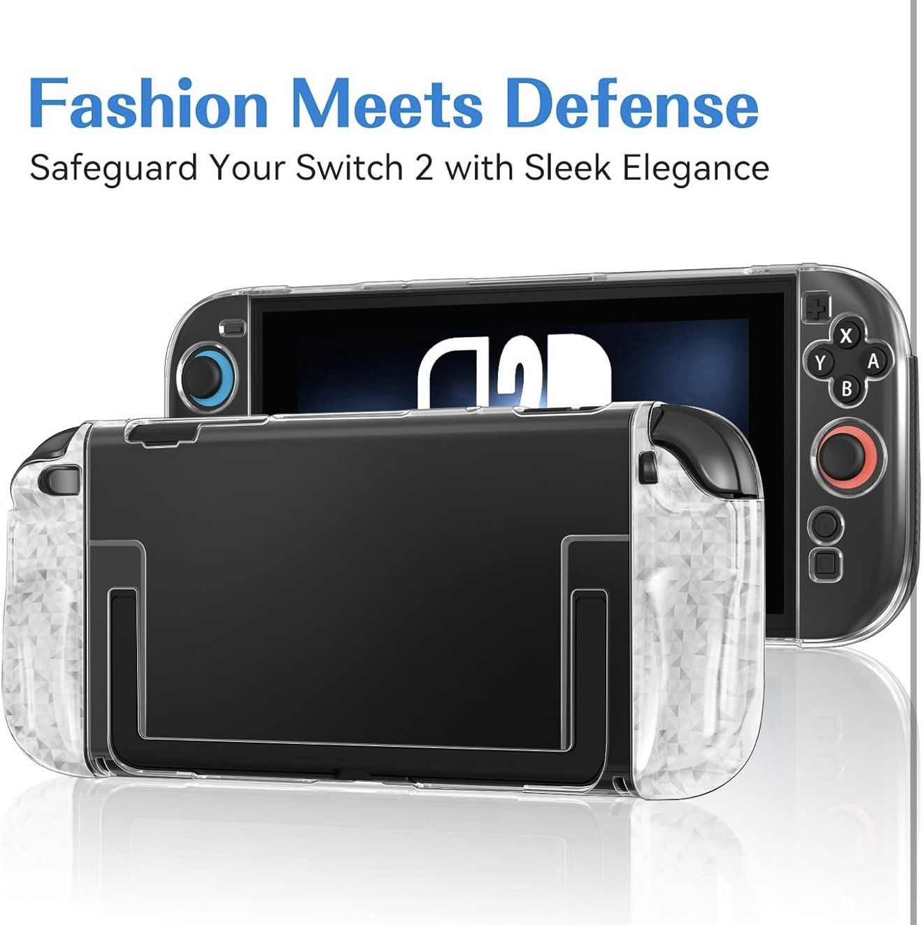 Clear Dockable Case for Nintendo Switch 2 (2025), Slim Case (New)