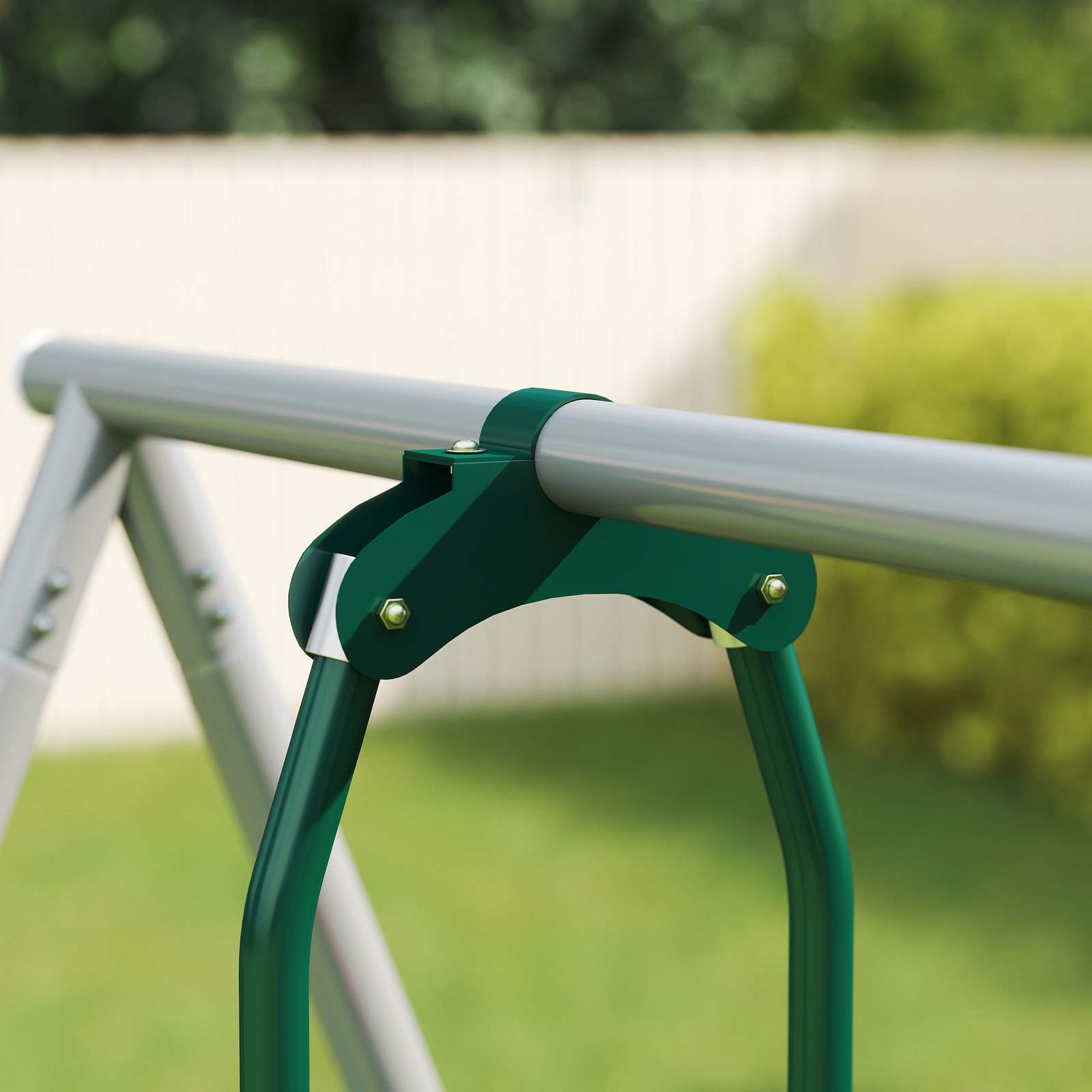 Qaba 5-in-1 Kids Swing Set for Backyard with Slide, 770lbs Capacity, Mixed