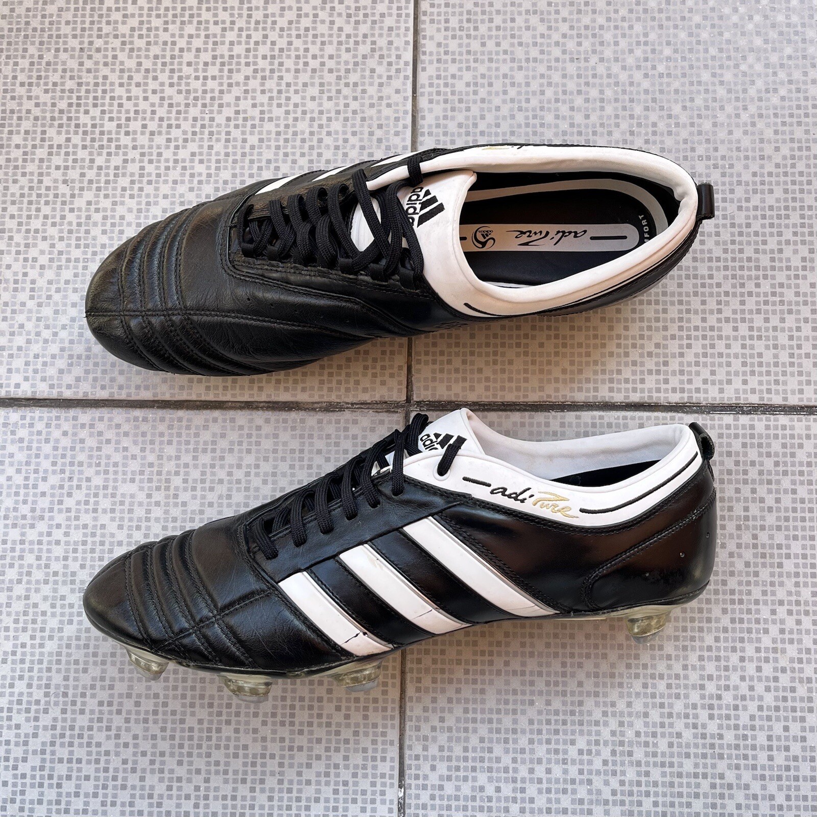 Adidas adiPure II TRX SG 2009 Leather Football Boots Soccer Cleats US 13 FR 48