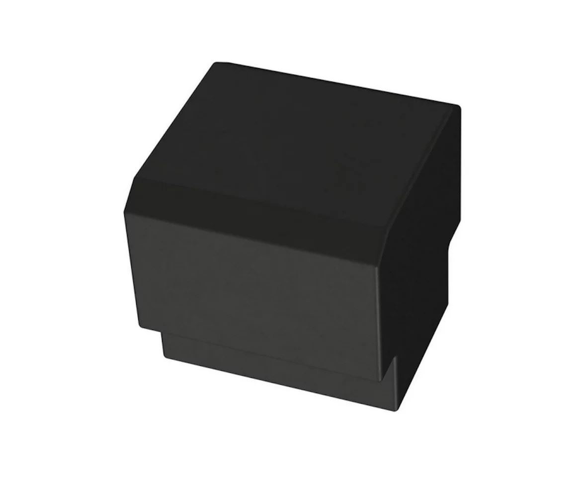 1" Tapered Edge Knob Flat Black