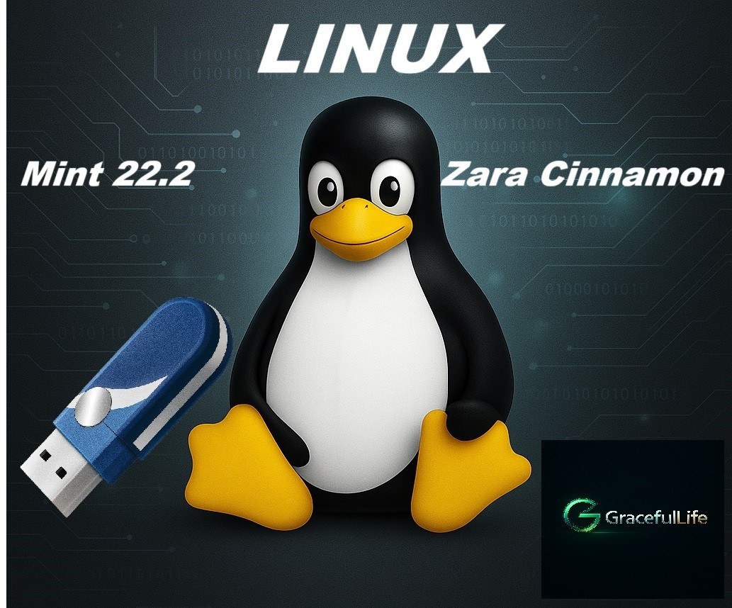 Linux Mint 22.2 Zara Cinnamon 64-Bit  Live Install Bootable OS  Software
