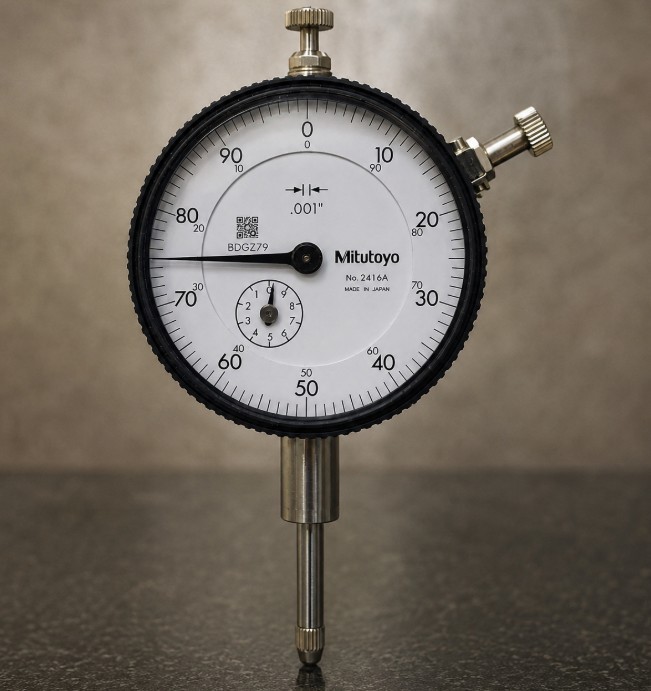 Mitutoyo 2416A Dial Indicator 0-1" Range 0.001" Lug Back AGD 2 0-100