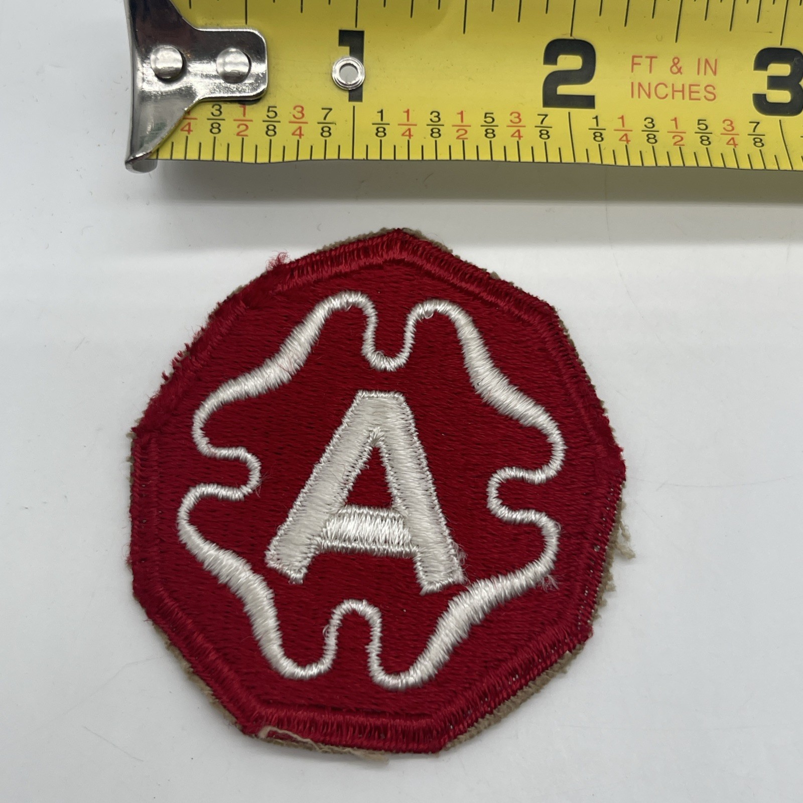 U.S. Military 9th Army Patch Insignia Full Collar Cut Edge A In Clover