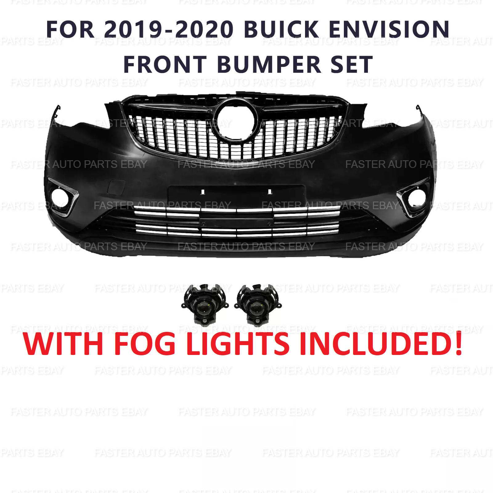 Fit For 2019 2020 BUICK ENVISION FRONT BUMPER COVER Assembly Grille