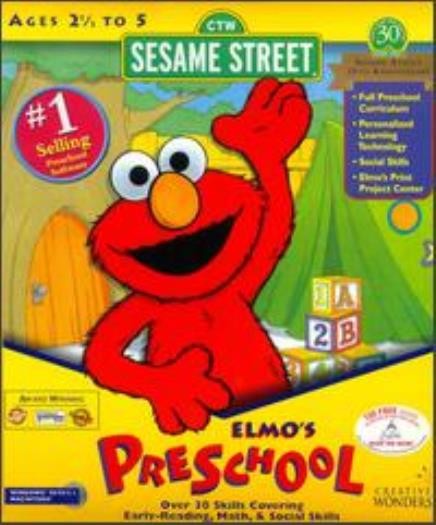 Sesame Street Elmo's Preschool PC CD learn numbers reading shapes spelling game!