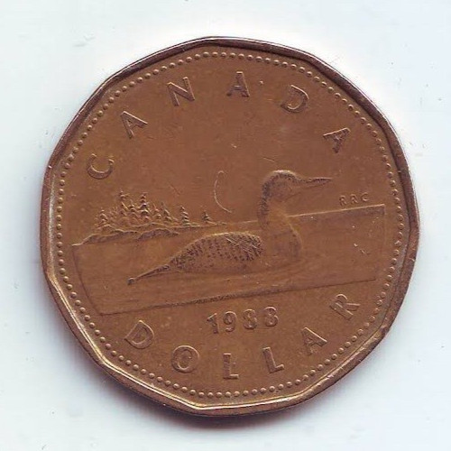 CANADA - 1 Dollar - Elizabeth II 1988 - Bronze plated nickel • 7 g • ⌀ 26.5 mm