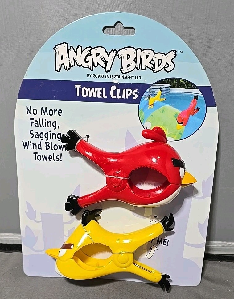 ANGRY BIRDS BOCA CLIPS BEACH POOL TOWEL BLANKET CHAIR LOUNGE BENCH BOAT CRUISE