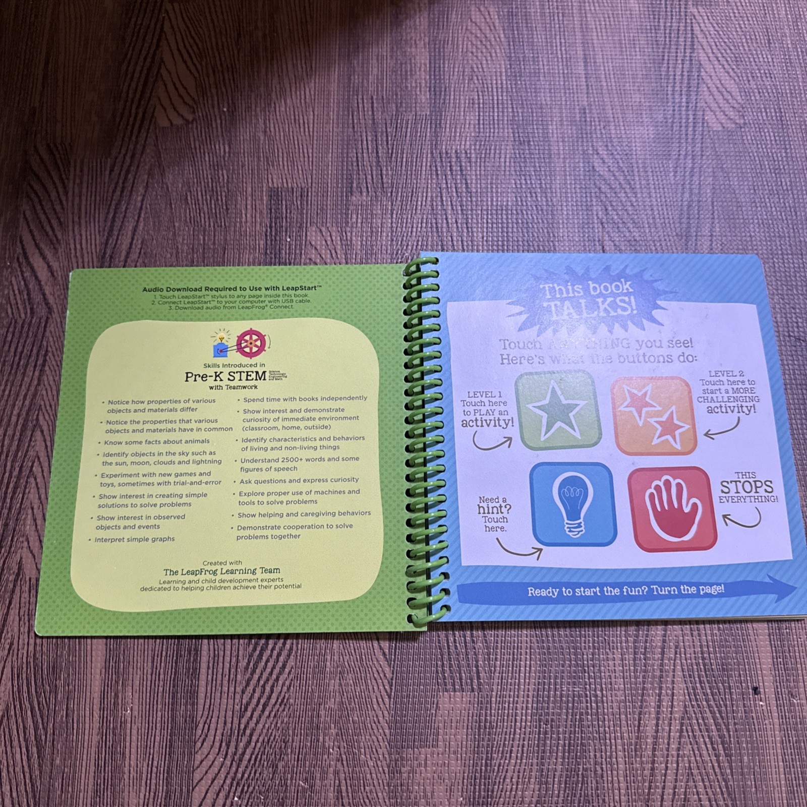 LeapFrog Leap Start Pre-Kindergarten Book — PRE-K STEM with Teamwork
